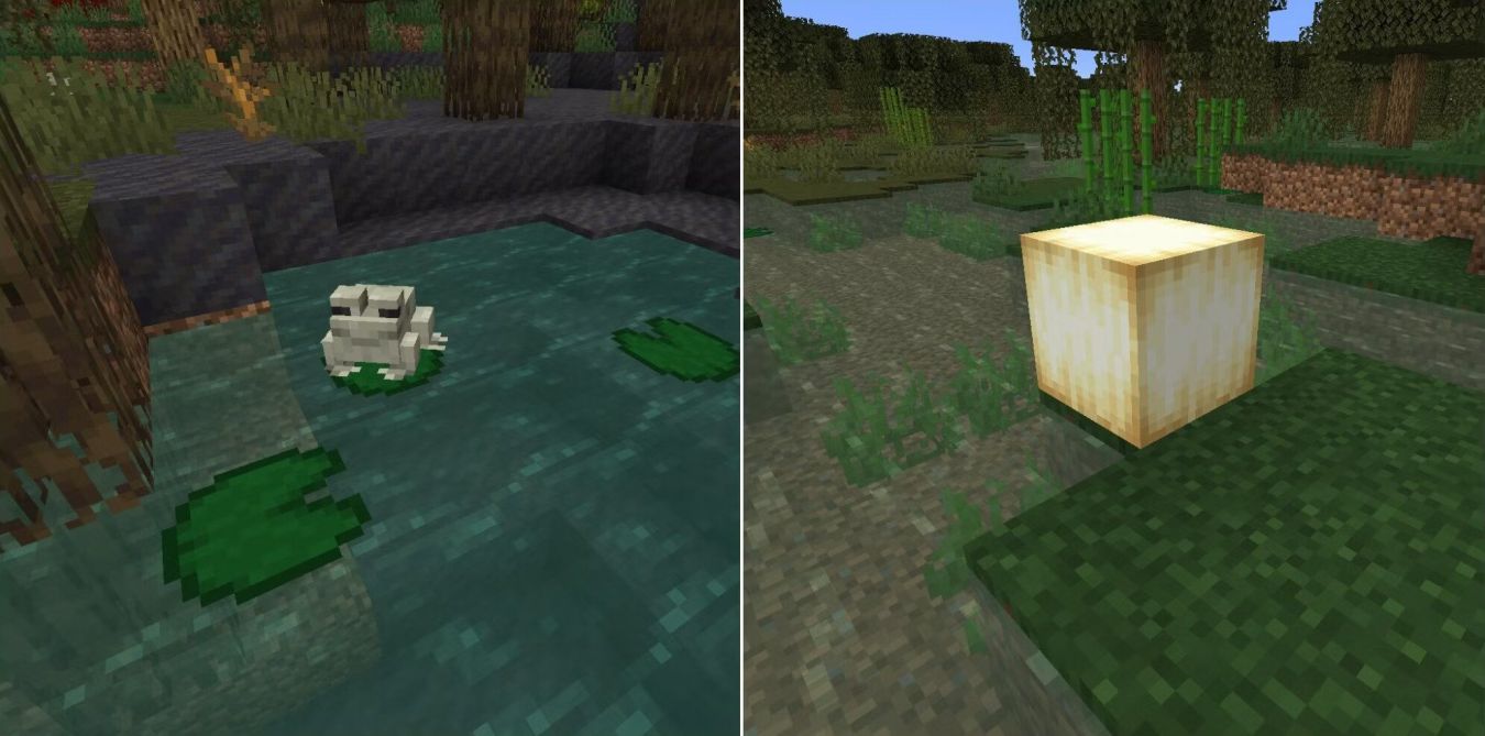 Как собирать Лягушкосвет в Minecraft