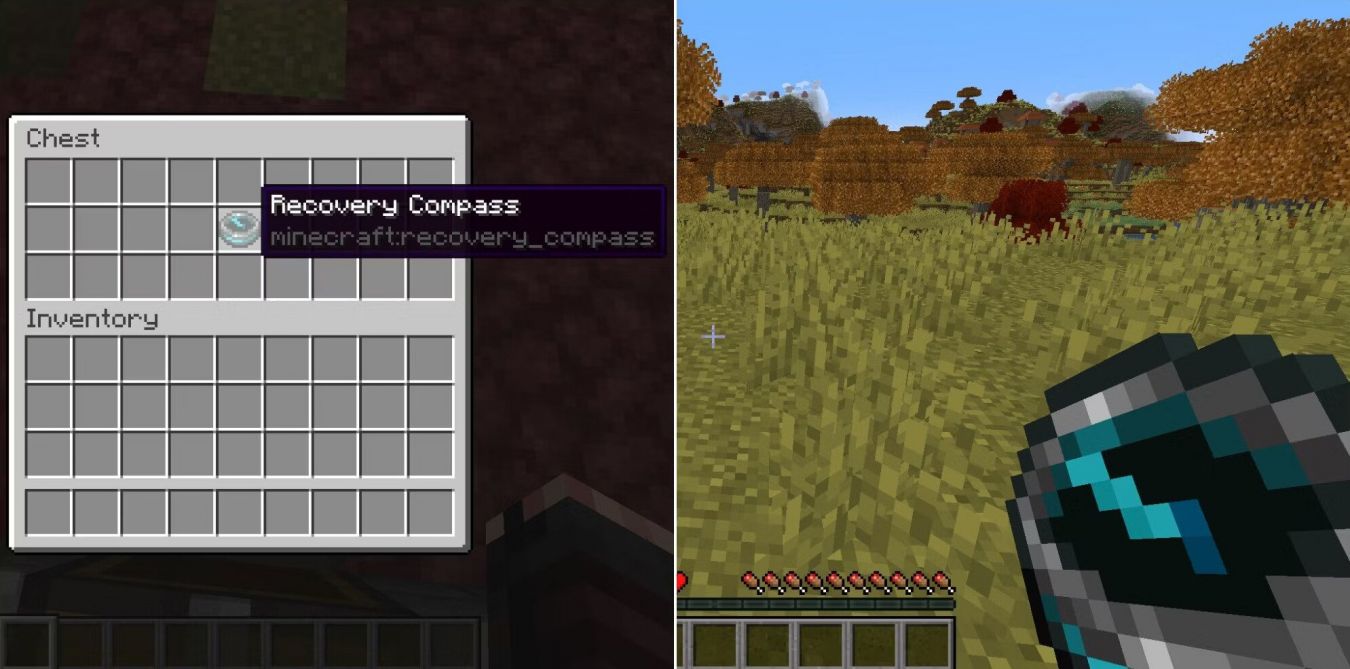 Как создать Компас восстановления в Minecraft Как создать Компас восстановления в Minecraft