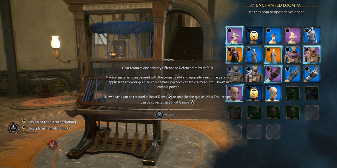 Как улучшить снаряжение в Hogwarts Legacy