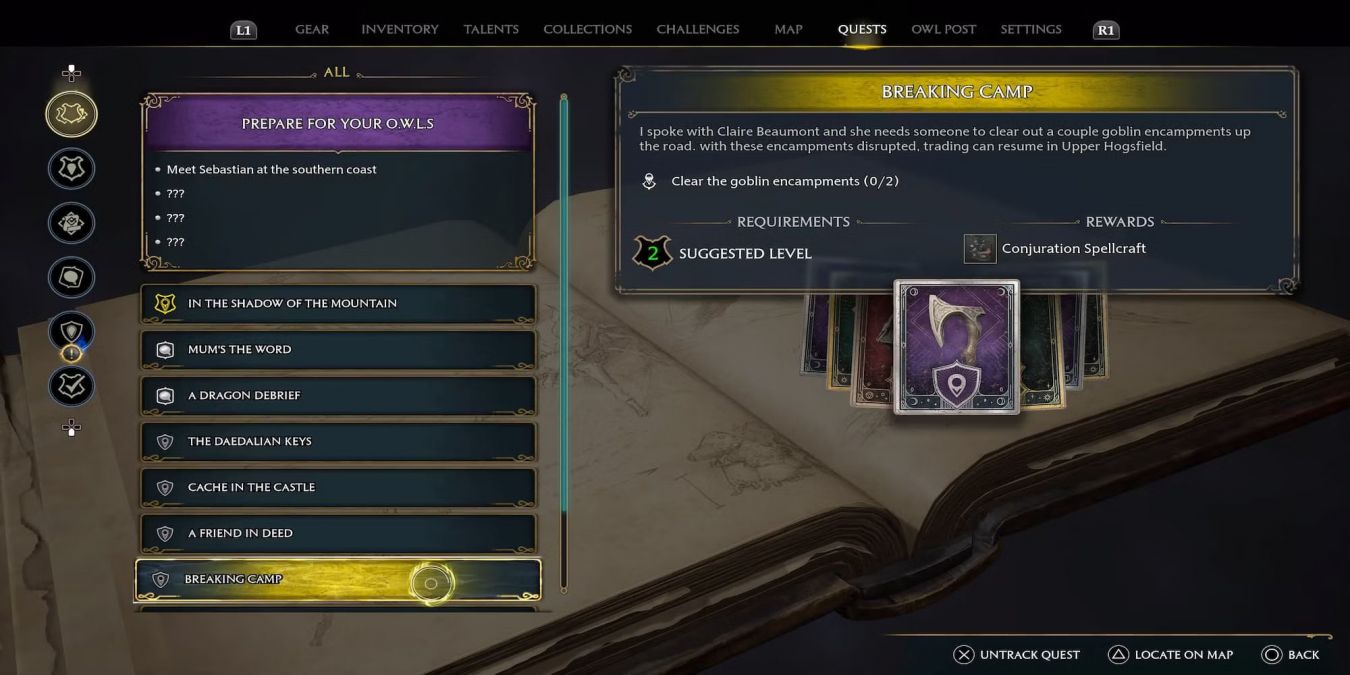 Надо бы разбить лагерь в Hogwarts Legacy: как пройти