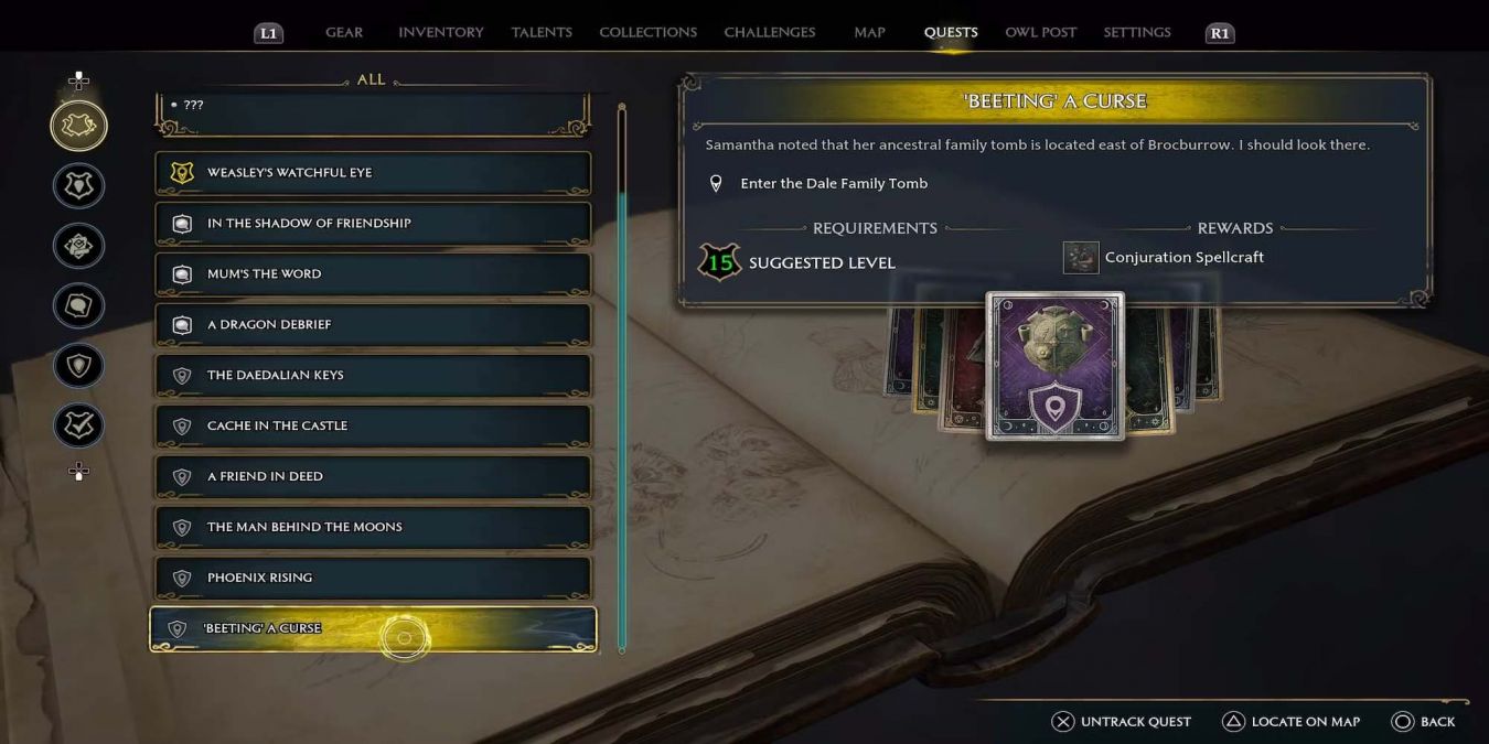 Снятие проклятия в Hogwarts Legacy: как начать и пройти