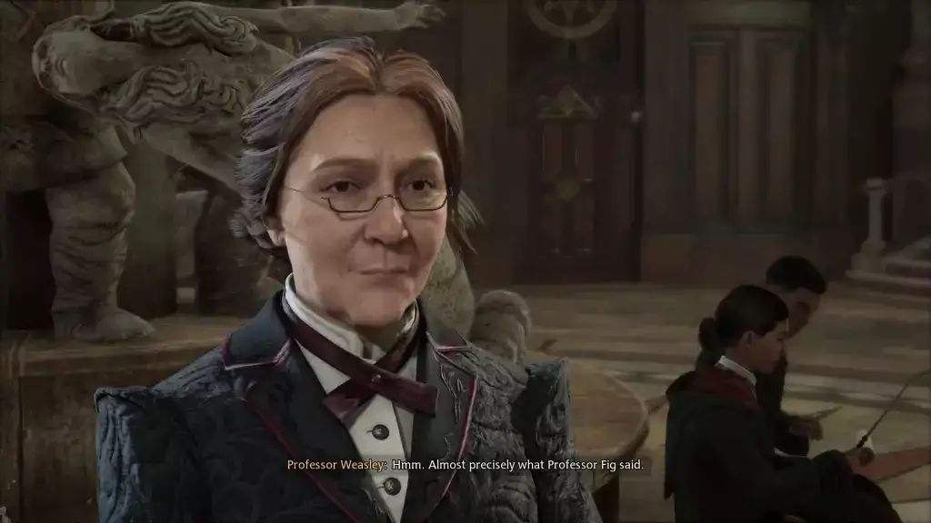 Стоит ли говорить профессору Уизли правду в Hogwarts Legacy