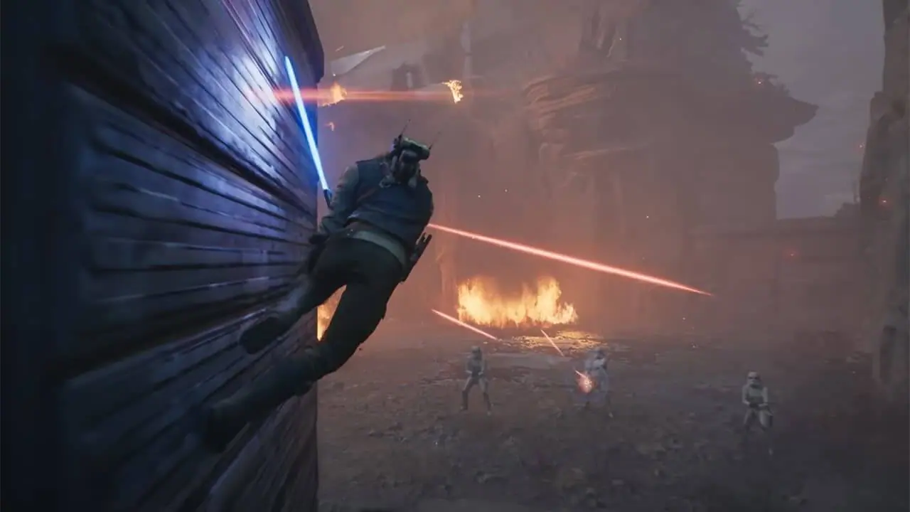 Как бегать по стенам в Star Wars Jedi: Survivor