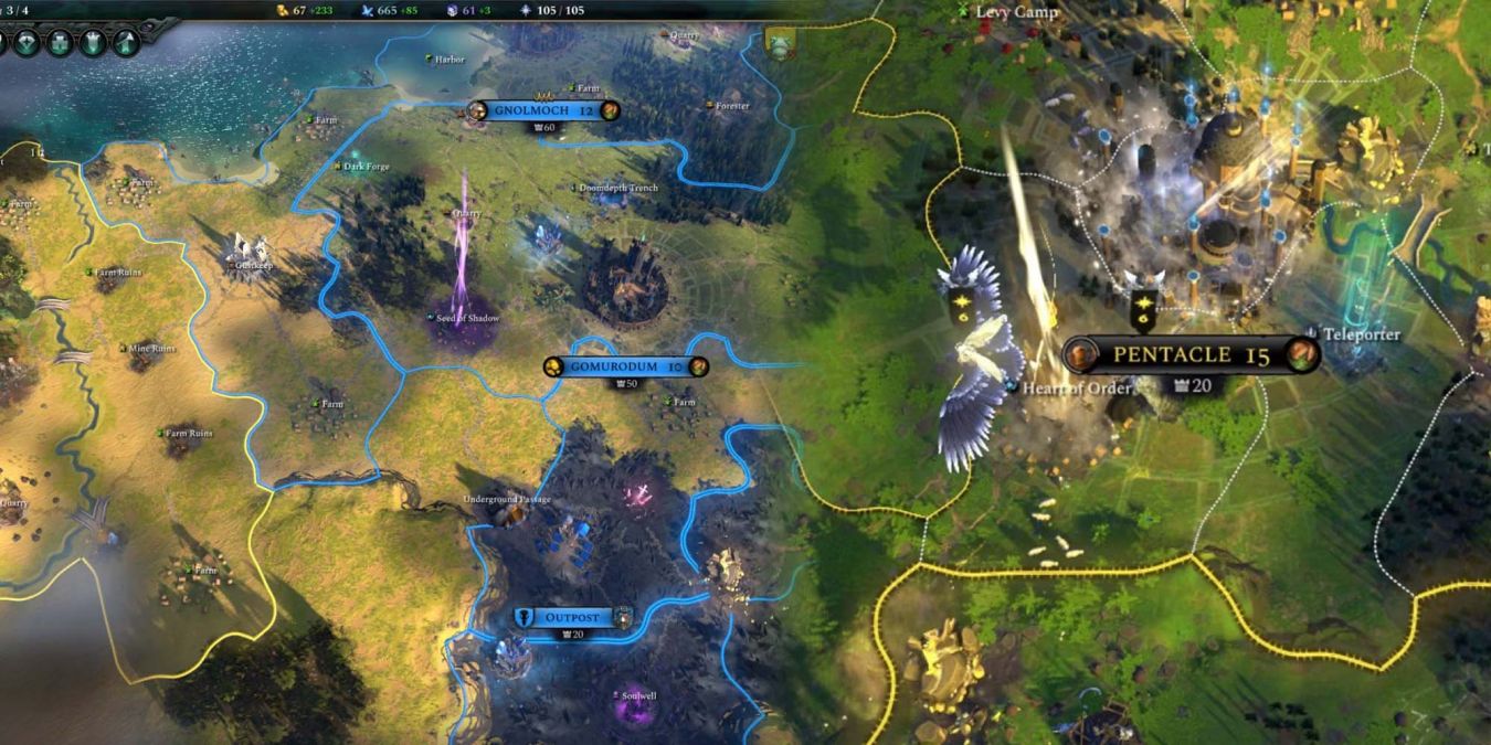 Как увеличить столицу города в Age of Wonders 4