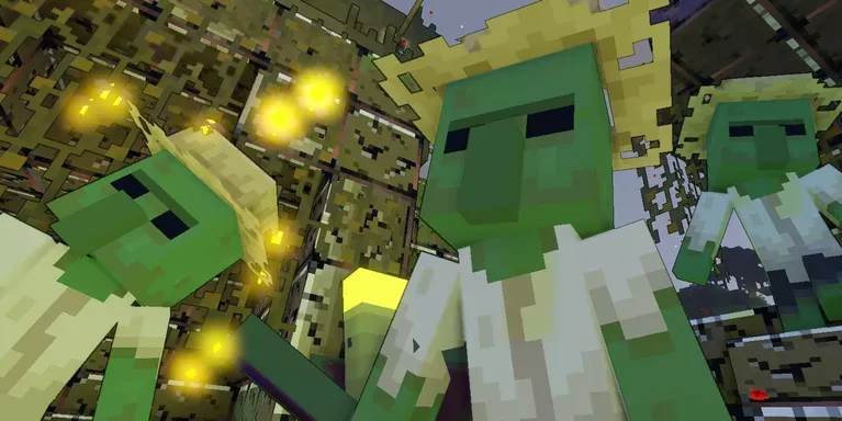 Как заключить союз с криперами, скелетами и зомби в Minecraft Legends