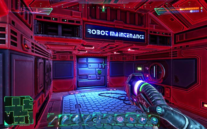 Как открыть дверь в отсеке обслуживания роботов в System Shock Remake