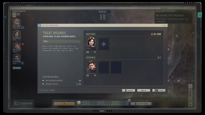 Как лечить раны и восстанавливать здоровье в Jagged Alliance 3