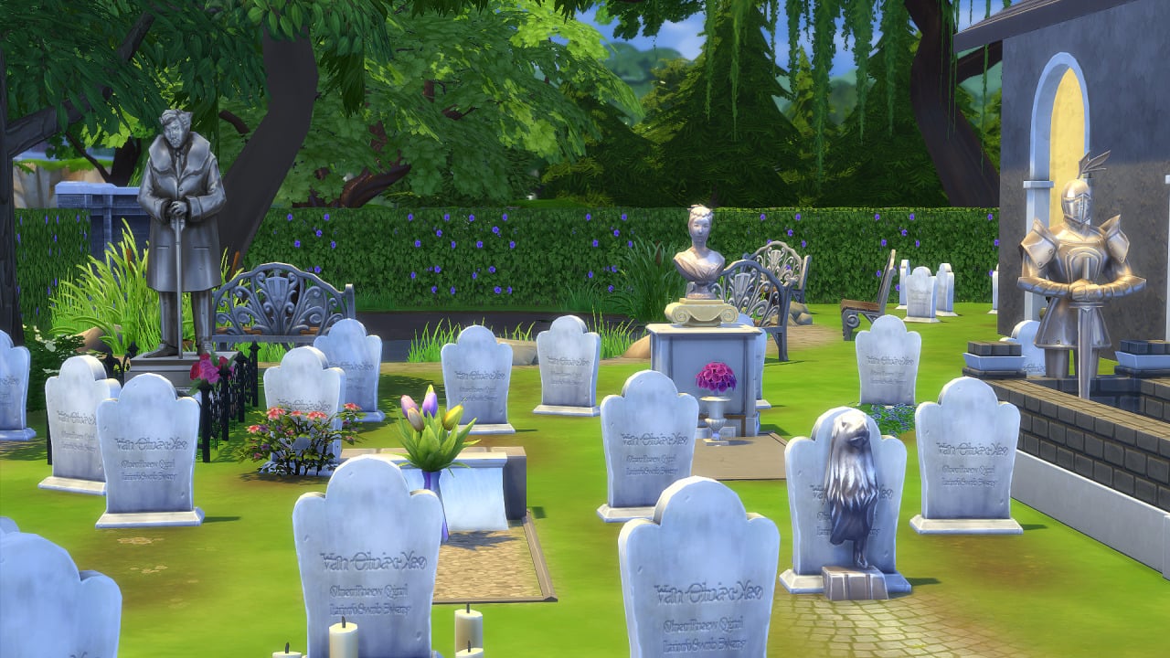 Где найти кладбище в The Sims 4