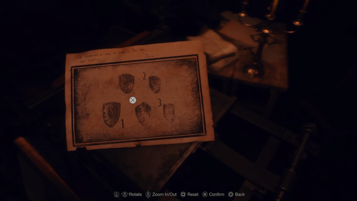 Головоломка со щитами на стене в Resident Evil 4 Remake Separate Ways: по каким щитам стрелять