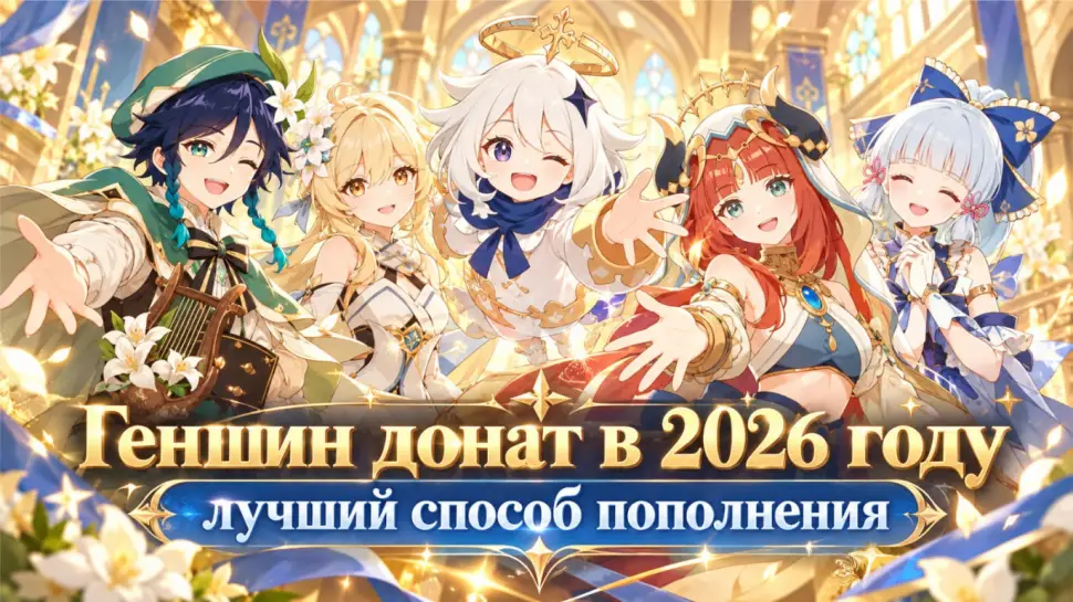 Геншин донат в 2026 году - лучший способ пополнения